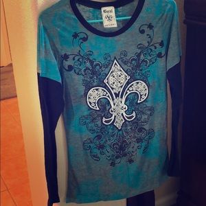 Burnout long sleeve shirt